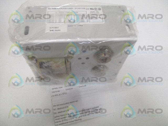 ACME ELECTRIC SPWS-2424 REGULATED LINEAR POWER SUPPLY *NEW IN BOX*
