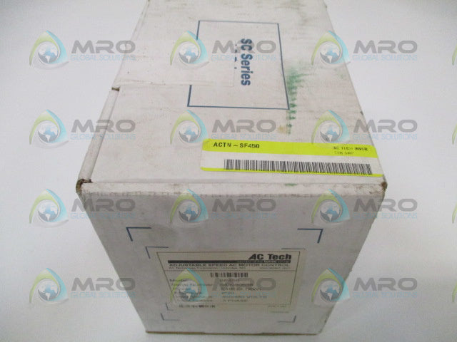 AC TECH SF450 ADJUSTABLE SPEED AC MOTOR CONTROL 400/480V *FACTORY SEALED*