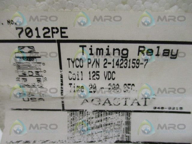 AGASTAT 7012PE TIMING RELAY 20-200 SEC. *NEW IN BOX*