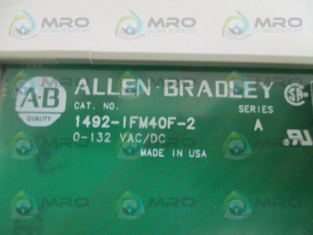 ALLEN BRADLEY 1492-IFM40F-2 SER. A INTERFACE MODULE *USED*