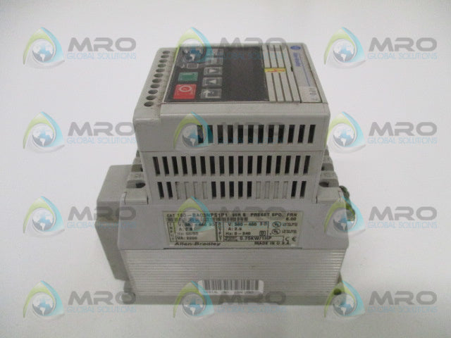 ALLEN BRADLEY 160-BA03NPS1P1 SER. B F/W 6.00 SPEED CONTROLLER *USED*