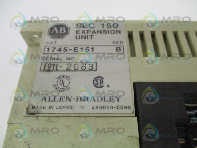 ALLEN BRADLEY SLC 150 1745-E151 SER. B EXPANSION UNIT *USED*