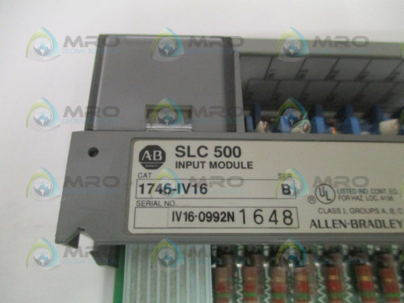 ALLEN BRADLEY 1746-IV16 SER. B *USED