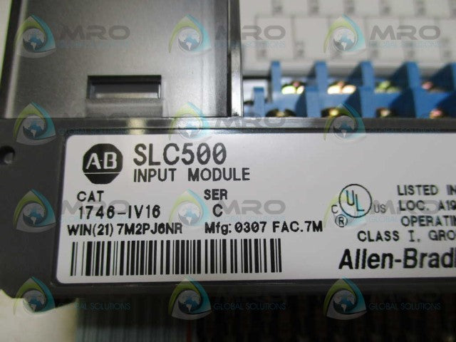 ALLEN BRADLEY SLC 500 1746-IV16 SER. C INPUT MODULE *NEW IN BOX*