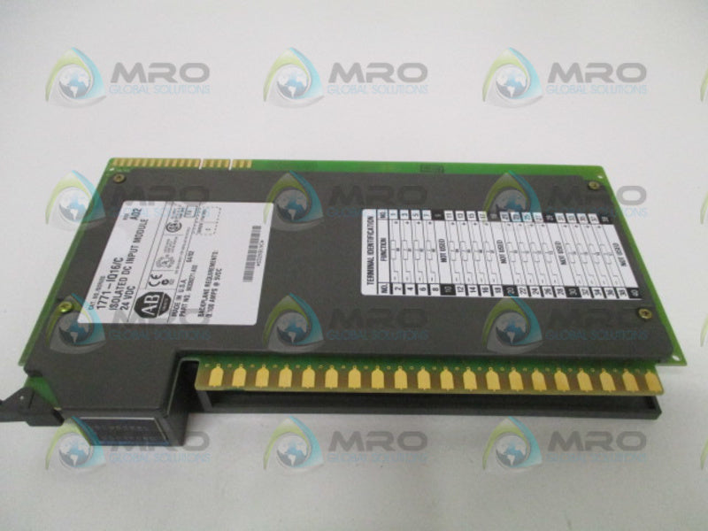 ALLEN BRADLEY 1771-IQ16 SER. C ISOLATED INPUT MODULE *USED*