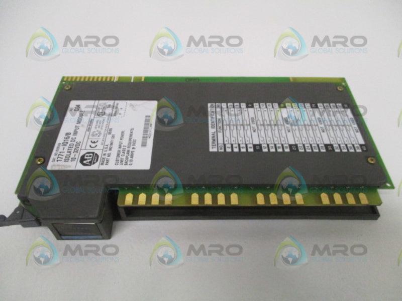 ALLEN BRADLEY 1771-IQ16 SER. B F/W A SELECTABLE INPUT MODULE *USED*