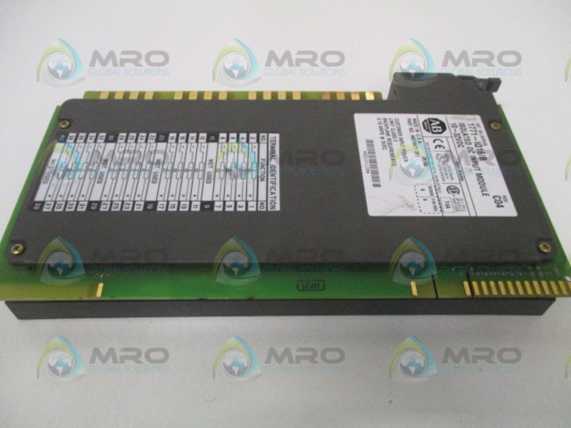 ALLEN BRADLEY 1771-IQ16 SER. B F/W A SELECTABLE INPUT MODULE *USED*