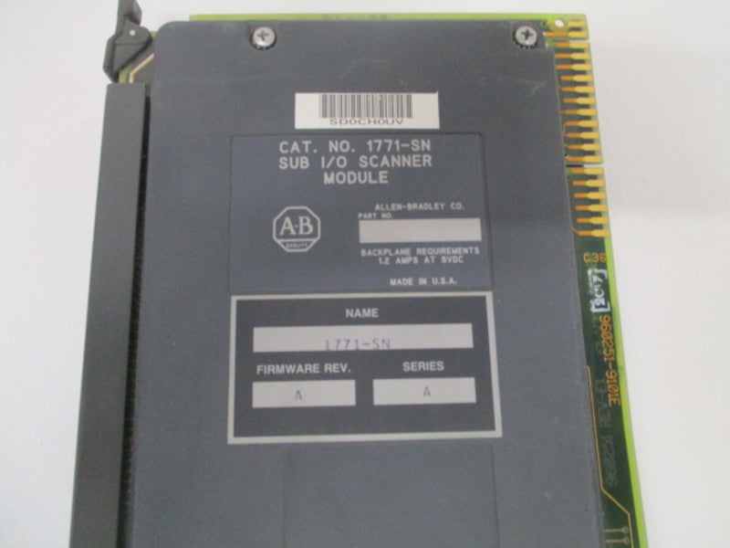 ALLEN BRADLEY 1771-SN SER. A F/W A SUB I/O SCANNER MODULE *USED*