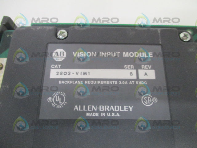 ALLEN BRADLEY 2803-VIM1 SER. B VISION INPUT MODULE *USED*