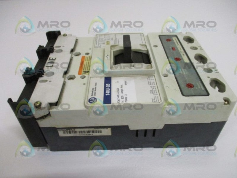 ALLEN BRADLEY 140U-Q6D3-D50 SER. A CIRCUIT BREAKER 500A *USED*