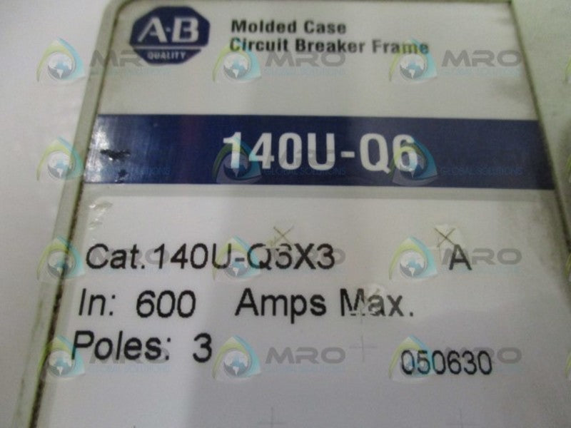 ALLEN BRADLEY 140U-Q6D3-D50 SER. A CIRCUIT BREAKER 500A *USED*