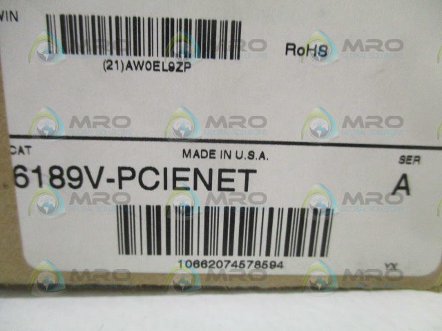 ALLEN BRADLEY 6189V-PCIENET SER. A ETHERNET PCI CARD *NEW IN BOX*