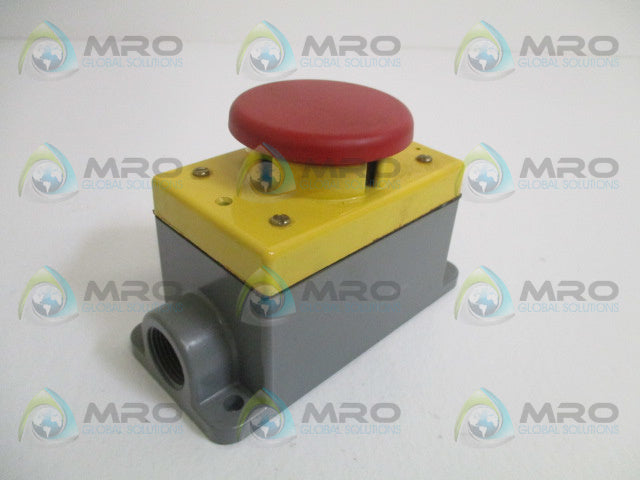 ALLEN BRADLEY 800P-S1R1A SER.D PALM OPERATED PUSHBUTTON *USED*
