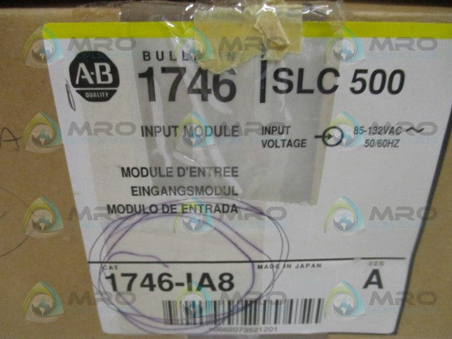 ALLEN BRADLEY SLC 500 1746-IA8 SER. A INPUT MODULE *NEW IN BOX*
