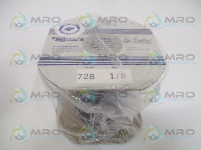 ANTI-KEYSTONE 728 BRAIDED GRAPHITE PACKING SIZE: 1/8" LBS: 1.00 *NEW IN BOX*