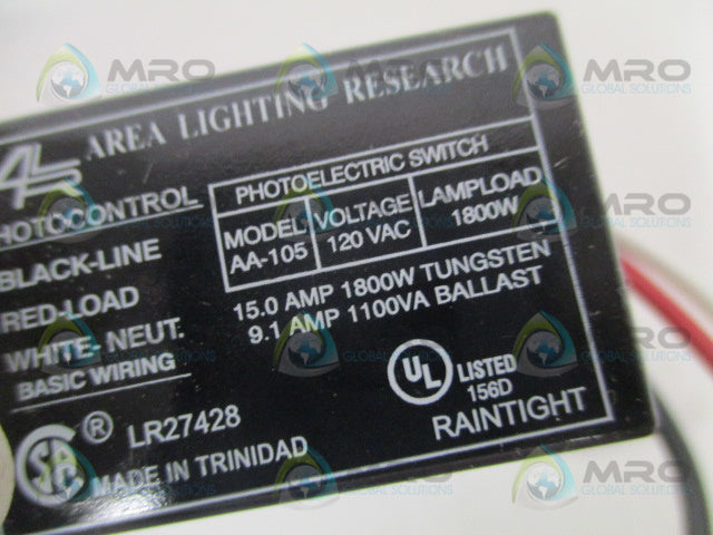 AREA LIGHTING RESEARCH AA-105 PHOTOELECTRIC SWITCH *NEW IN BOX*