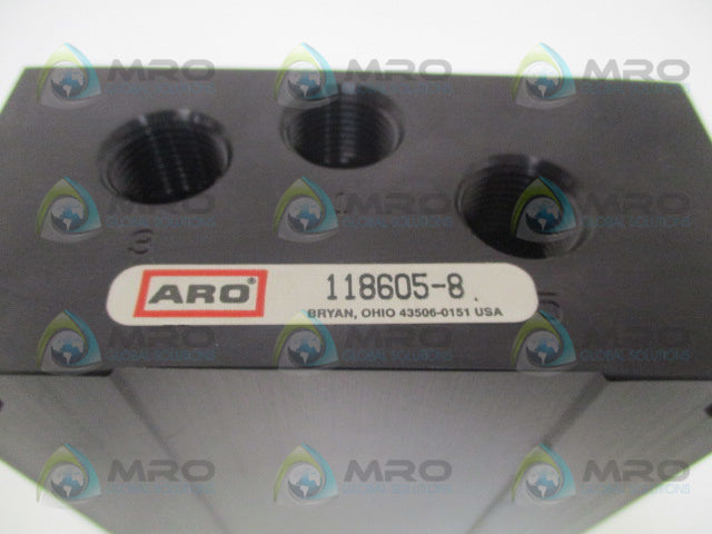 ARO 118605-8 PNEUMATIC AIR VALVE MANIFOLD ASSEMBLY *NEW IN BOX*