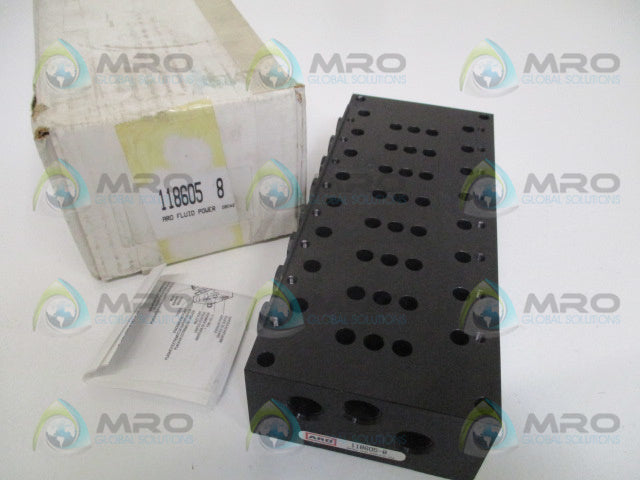 ARO 118605-8 PNEUMATIC AIR VALVE MANIFOLD ASSEMBLY *NEW IN BOX*