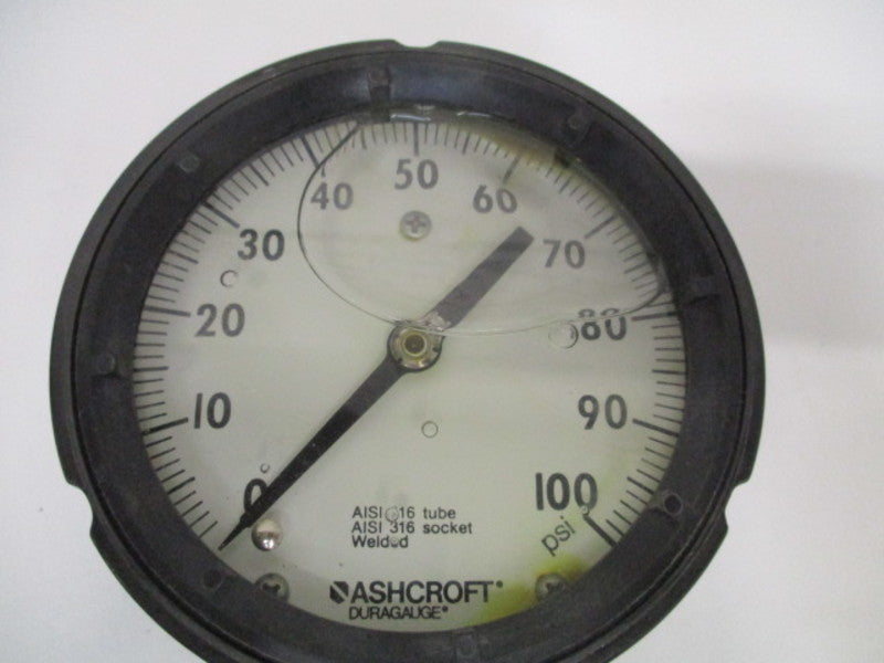 ASHCROFT 451279SSL02L-100# PRESSURE GAUGE 0-100PSI *NEW IN BOX*