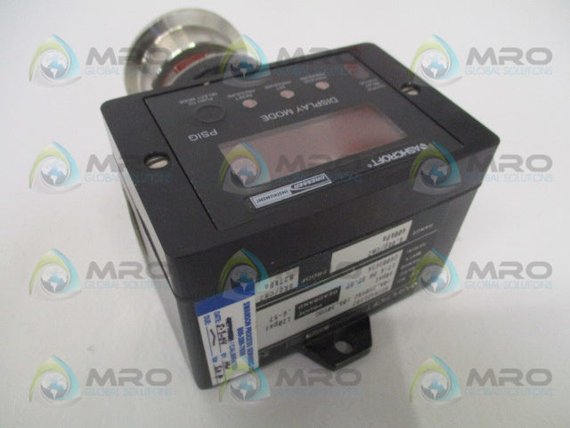 ASHCROFT NPIN4DLS02 PRESSURE SWITCH 60PSI (REPAIRED) *USED*