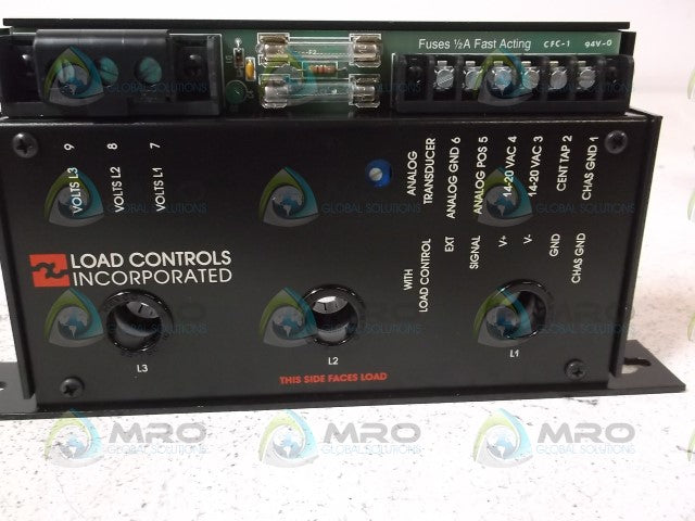 LOAD CONTROLS PH-3A-R POWER CELL TRANSDUCER 460V 60A 0-10V *USED*
