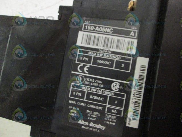 Allen Bradley 150A05NC NSFP **GENUINE** AB 150 A05NC