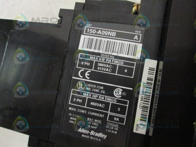 Allen Bradley 150A09NB NSFP **GENUINE** AB 150 A09NB