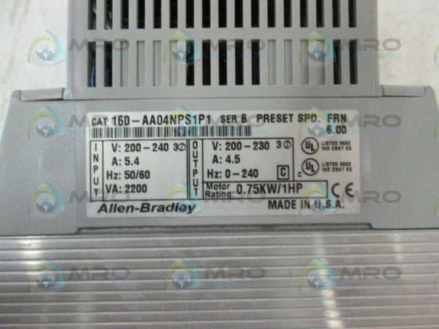 Allen Bradley 160AA04NPS1P1 NSFP **GENUINE** AB 160 AA04NPS1P1