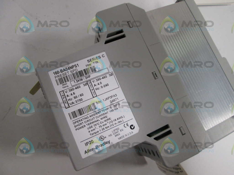 Allen Bradley 160BA04NPS1 Ser.C NSFP * GENUINE * AB 160 BA04NPS1
