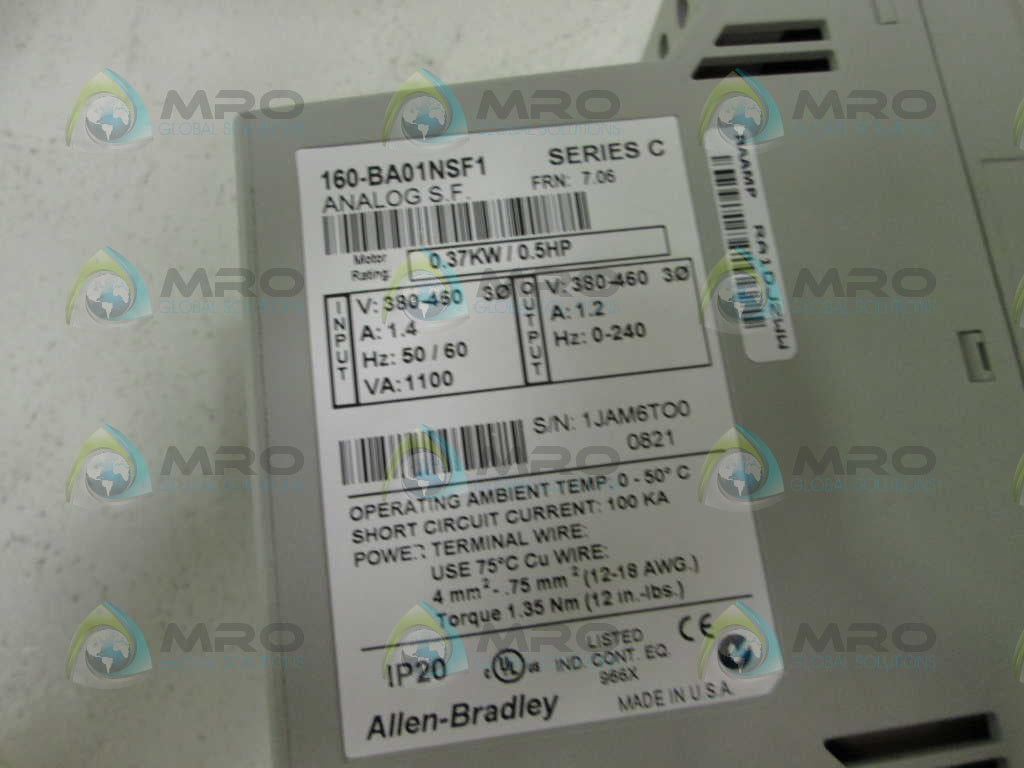 Allen Bradley 160BA01NSF1 NSFP **GENUINE** AB 160 BA01NSF1