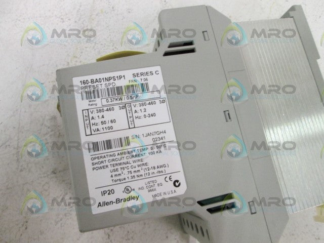 Allen Bradley 160BA01NPS1P1 NSNP ** GENUINE ** AB 160 BA01NPS1P1