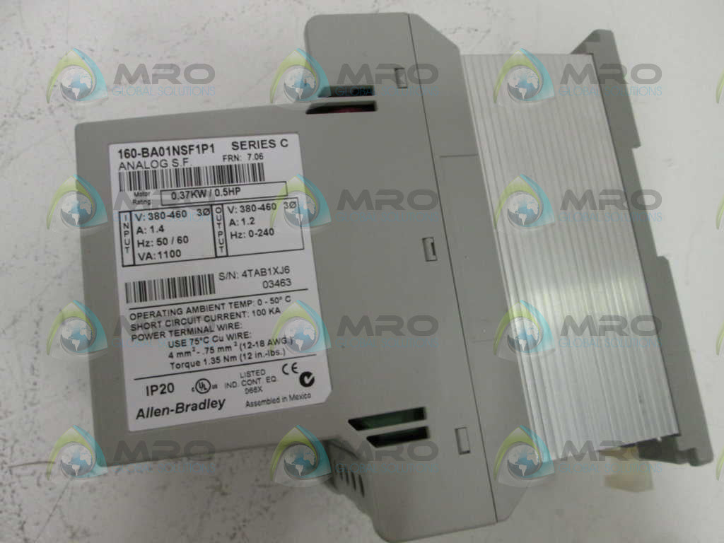 Allen Bradley 160BA01NSF1P1 NSFP **GENUINE** AB 160 BA01NSF1P1