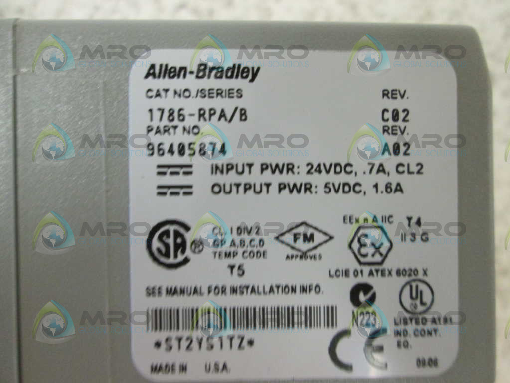 Allen Bradley 1786RPA NSFP **GENUINE** AB 1786 RPA
