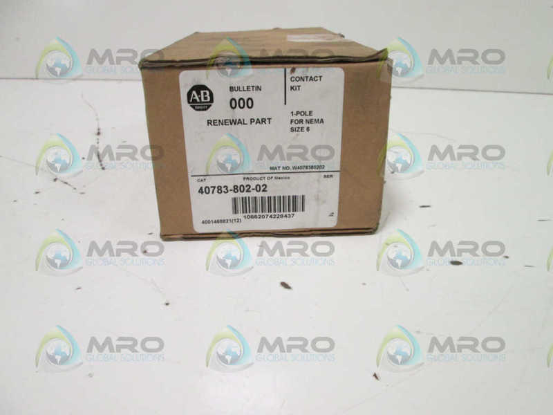 Allen Bradley 4078380202 Contact Kit NSFP ** GENUINE ** AB 40783 802 02