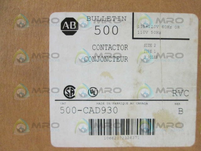 Allen Bradley 500CAD930 NSFP **GENUINE** AB 500 CAD930