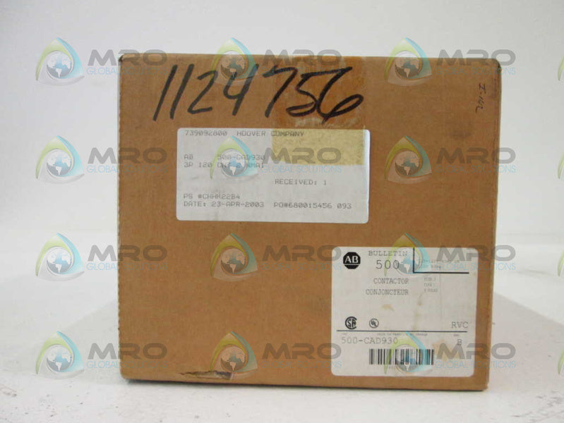 Allen Bradley 500CAD930 NSFP * GENUINE * AB 500 CAD930