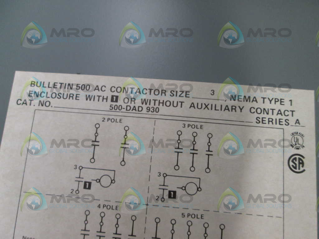 Allen Bradley 500DAD930 NSFP **GENUINE** AB 500 DAD 930