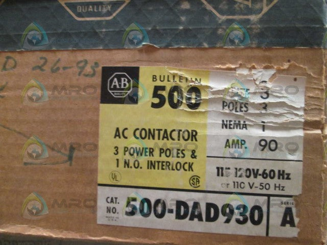 Allen Bradley 500DAD930 NSFP * GENUINE * AB 500 DAD 930