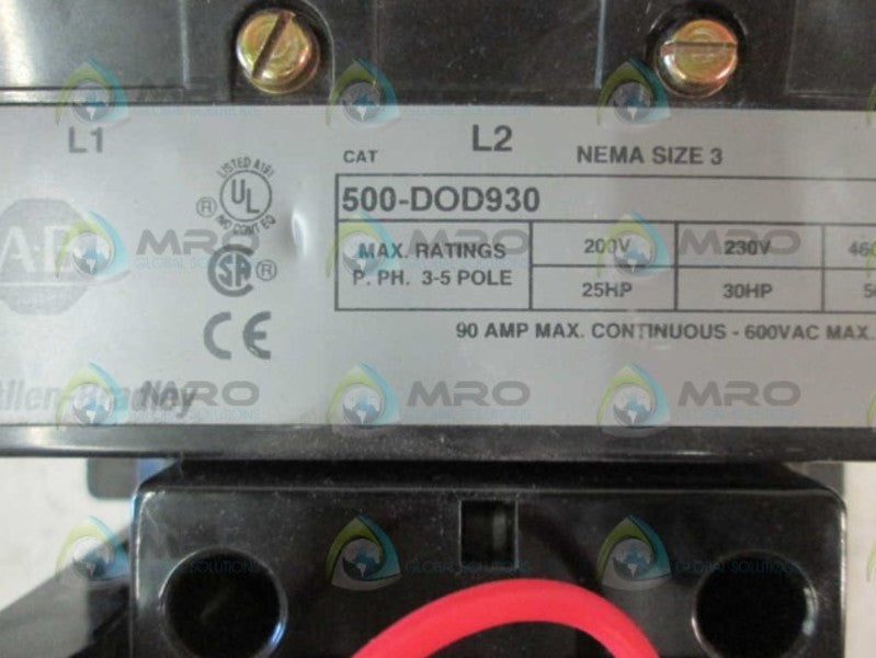 Allen Bradley 500DOD930 NSFP * GENUINE * AB 500 DOD 930