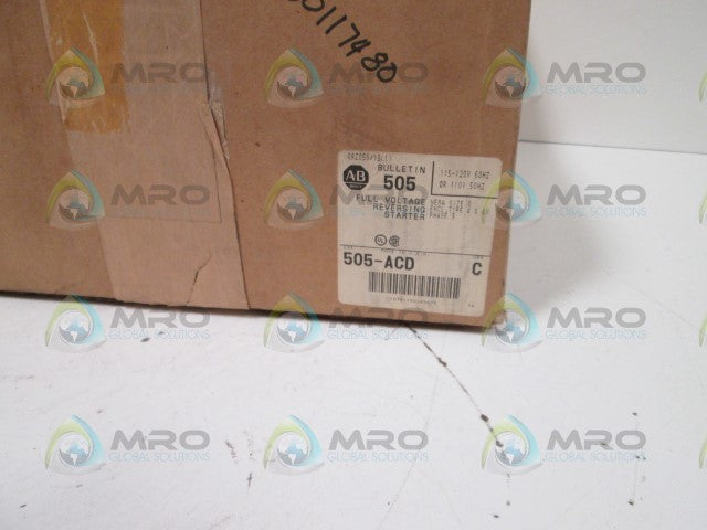 Allen Bradley 505ACD NSFP **GENUINE** AB 505 ACD
