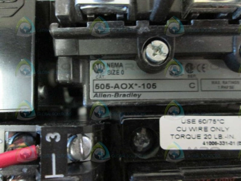 Allen Bradley 505AOXD105 NSFP * GENUINE * AB 505 AOXD 105