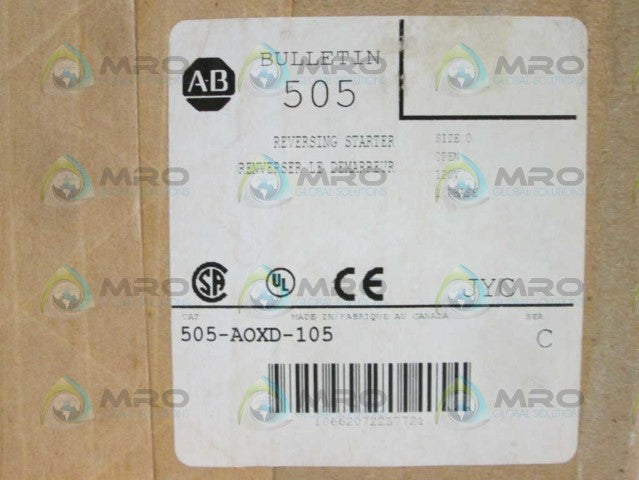Allen Bradley 505AOXD105 NSFP **GENUINE** AB 505 AOXD 105