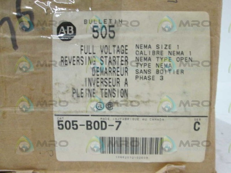 Allen Bradley 505BOD7 NSFP * GENUINE * AB 505 BOD 7