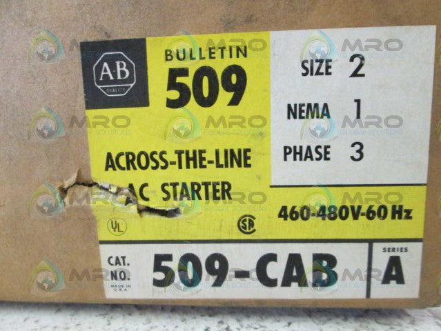 Allen Bradley 509CAB NSFP **GENUINE** AB 509 CAB