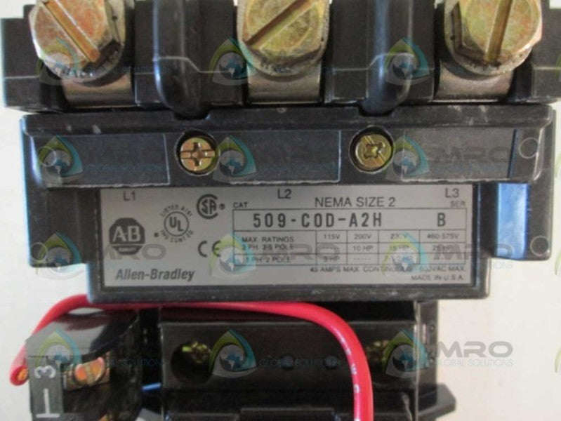 Allen Bradley 509CODA2H NSFP * GENUINE * AB 509 COD A2H