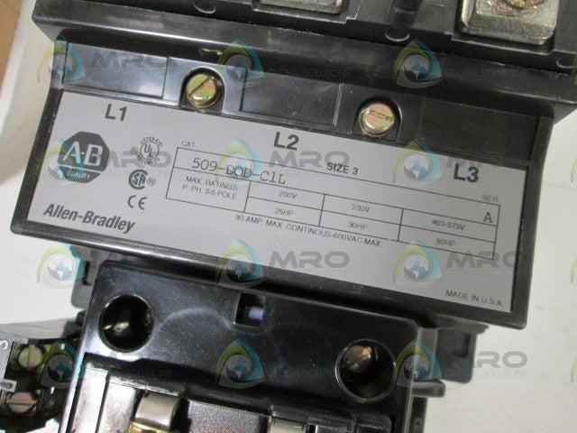 Allen Bradley 509DODC1L NSFP * GENUINE * AB 509 DOD C1L