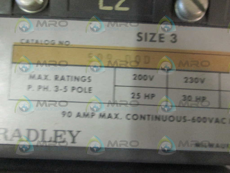 Allen Bradley 509DOD NSNP ** GENUINE ** AB 509 DOD