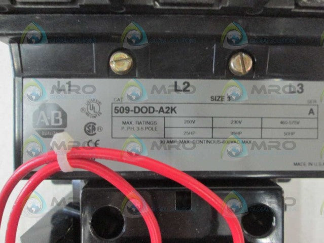 Allen Bradley 509DODA2K NSNP **GENUINE** AB 509 DOD A2K