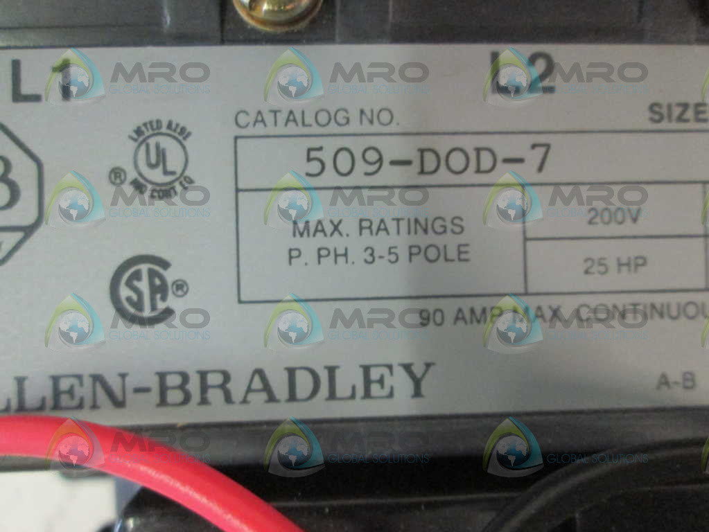 Allen Bradley 509DOD NSFP **GENUINE** AB 509 DOD