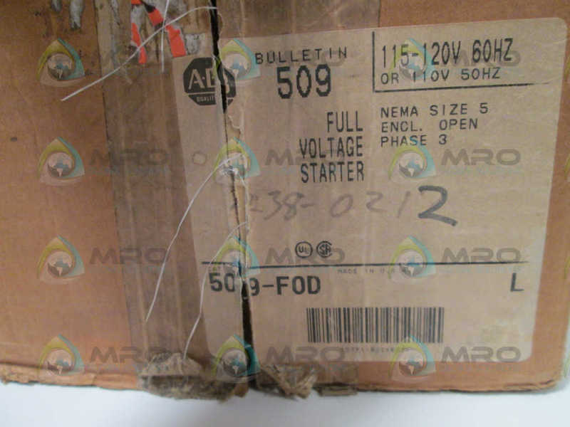 Allen Bradley 509FOD NSFP * GENUINE * AB 509 FOD F0D